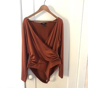 Forever 21+ Burnt Orange Body Suit